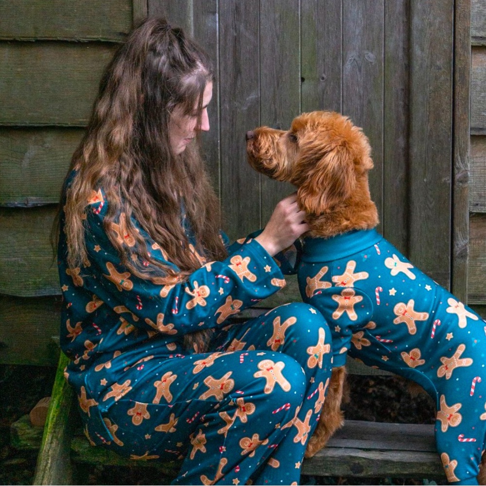 Gingerbread Print Pajama Set